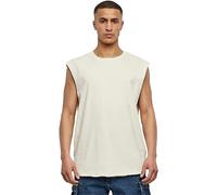 Urban Classics Open Edge Sleeveless Tee T-Shirt, Whitesand, XXXXL Uomo