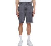 Urban Classics Open Edge Two Knee Denim Shorts Pantaloncini, New Grey Washed, 36 Uomo