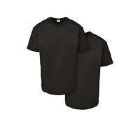 Urban Classics Organic Basic Tee Confezione da 11 T-Shirt, Nero e Nero, S (Pacco da 2) Uomo