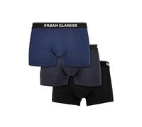 Urban Classics Organic Boxer Shorts 3-Pack, Biancheria Intima Uomini, Darkblue+Navy+Black, XXL