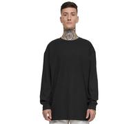 Urban Classics Organic Boxy Rib-Maglia a Maniche Lunghe T-Shirt, Nero, S Uomo