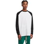 Urban Classics Maglietta a Maniche Lunghe da Uomo Organic Oversized Raglan da Uomo, a Maniche Lunghe, Disponibile in Diversi Colori, Taglie dalla XS alla 5XL, Bianco, XXXXL