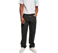 Urban Classics Organic Triangle Denim Pantaloni, Black Washed, 34 Uomini