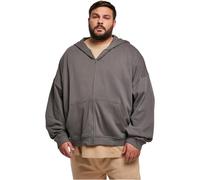 Urban Classics Organico 90's Felpa con Cappuccio e Zip Top Giacca Extra Ampia