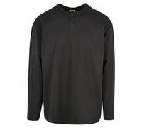 Urban Classics Organico Oversize Henley Maglietta Maniche Lunghe Cotone Uomo