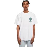 Urban Classics Organico Tree Logo Té Maglia Top T Shirt 100% Cotone Stampa