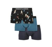 Urban Classics Organico x-Mas Boxer 3-Pack Mutande Biancheria Intima Bio