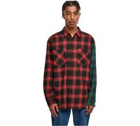 Urban Classics Oversize Mix Camicia a Quadri Camicia-Flanella Casual Manica