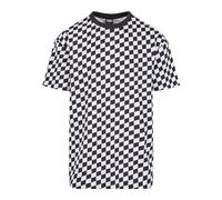 T-shirt oversize a quadri Urban Classics Noir S