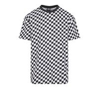 T-shirt oversize a quadri Urban Classics Noir S