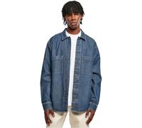 Urban Classics Oversized Denim Pocket Shirt, Camicia, Uomo, Blu (Mid Indigo Washed), XL