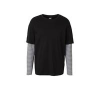 Maglietta urban classic overize 3-tone crew Noir M