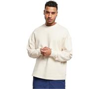 Urban Classics Felpa con cappuccio / Felpa organica Oversized Boxy Crew Whitesand L Bianco