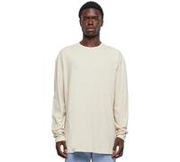 Urban Classics Oversized Open Edge Longsleeve T-Shirt, Sand, XL Uomo