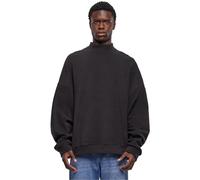 Urban Classics Oversized Polar Fleece Crew Maglia di Tuta, Black, XXXXL Uomo