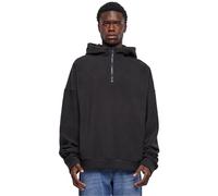 Urban Classics Oversized Polar Fleece Half Zip Hoody Felpa con Cappuccio, Black, S Uomo