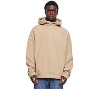 Urban Classics Oversized Polar Fleece Half Zip Hoody Felpa con Cappuccio, Wetsand, L Uomo
