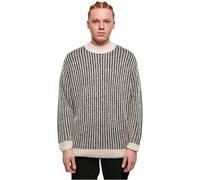 Urban Classics Oversized Two Tone Sweater, Felpa, Uomo, Nero (Whitesand/Black), XXL