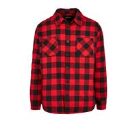 Urban Classics Padded Check Flannel Shirt Black/red Taglia: L | Giacche leggere Outlet | Uomo | Nero