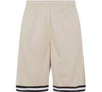 Urban Classics Pantaloncini Stripes Mesh Softseagrass/Black/White S Uomo