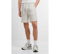 Urban Classics Pantaloncini corti a righe in tessuto stropicciato TB7343 M Bianco