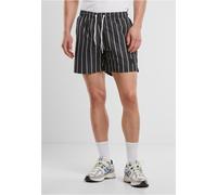 Urban Classics Pantaloncini da bagno a righe 4XL Nero