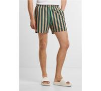 Urban Classics Pantaloncini da bagno a righe Seersucker Pantaloncini da bagno TB7347 3XL Verde