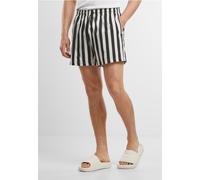 Urban Classics Pantaloncini da bagno a righe Seersucker Pantaloncini da bagno TB7347 XL Nero