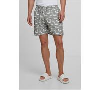 Urban Classics Pantaloncini da bagno con motivo TB2679 5XL Verde