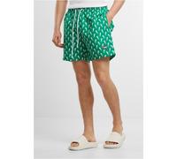 Urban Classics Pantaloncini da bagno con motivo TB2679 M Verde