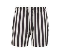 Urban Classics Costume da Bagno da Uomo Striped Seersucker Swim Shorts, a Righe, ad Asciugatura Rapida, Taglie S - 5XL, Black/Offwhite, XXL