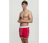 Urban Classics Pantaloncini da bagno Retro Swimshorts Firered/White L Rosso