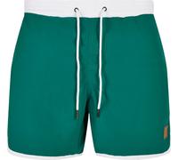 Urban Classics Pantaloncini da bagno Blanc retrò Bianco/Verde Uomo M
