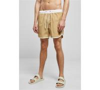 Urban Classics Pantaloncini da bagno sabbia / bianco, Taglia XL