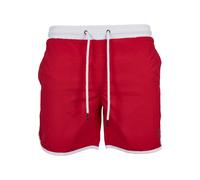 Urban Classics Pantaloncini da bagno rosso fuoco / bianco Uomo - Abbigliamento - Moda mare - Pantaloncini da mare Urban Classics L