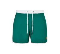 Urban Classics Costume Da Bagno In Stile Rétro, Bermuda Uomo, Bianco/Verde, 3XL