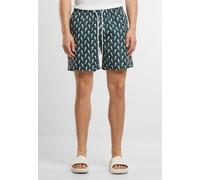 Urban Classics Pantaloncini da bagno verde scuro / bianco Uomo Urban Classics L