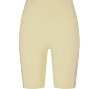 Urban Classics Pantaloncini da ciclismo da donna Colour Block Softyellow/Softseagrass S Giallo