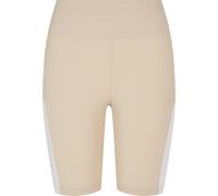 Urban Classics Pantaloncini da ciclismo donna Colour Block Soft Seagrass/White S Verde