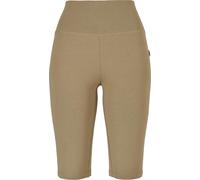 Urban Classics Pantaloncini da ciclista da donna in tessuto organico elasticizzatorsey Khaki S Cachi