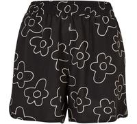 Urban Classics Pantaloncini da donna AOP Viscosa Resort S Nero