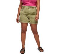 URBAN CLASSICS Pantaloncini Donna a Vita Alta, Pantaloncini con Vita Arricciata, Shorts in Cotone Diversi Colori Disponibili, Taglie 26 - 50