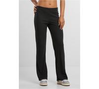 Urban Classics Ladies Rib Pants Donna Pantaloni Nero S 80% Poliestere, 20% Viscosa Bootcut