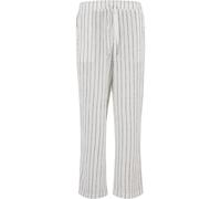 Urban Classics Pantaloni a righe in tessuto stropicciato TB7341 5XL Bianco