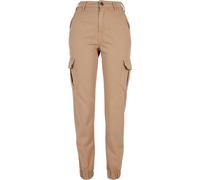 Pantaloni cargo a vita alta da donna Urban Classics Beige 28