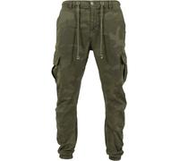 Urban Classics Pantaloni cargo cachi / oliva / verde scuro, Taglia 56