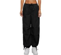 Urban Classics Donna Cotton Pantaloni Cargo Parashute TB6842 XS Nero