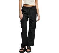 Urban Classics Pantaloni Cargo da Donna Vicose Straight Leg, Nero, XXXL