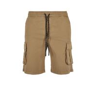 Urban Classics Pantaloncini Uomo Cargo in cotone con coulisse e tasche laterali Beige M