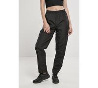 Urban Classics Pantaloni da allenamento da donna Pantaloni con zip da donna in Nylon lucido e increspato Nero S Nero